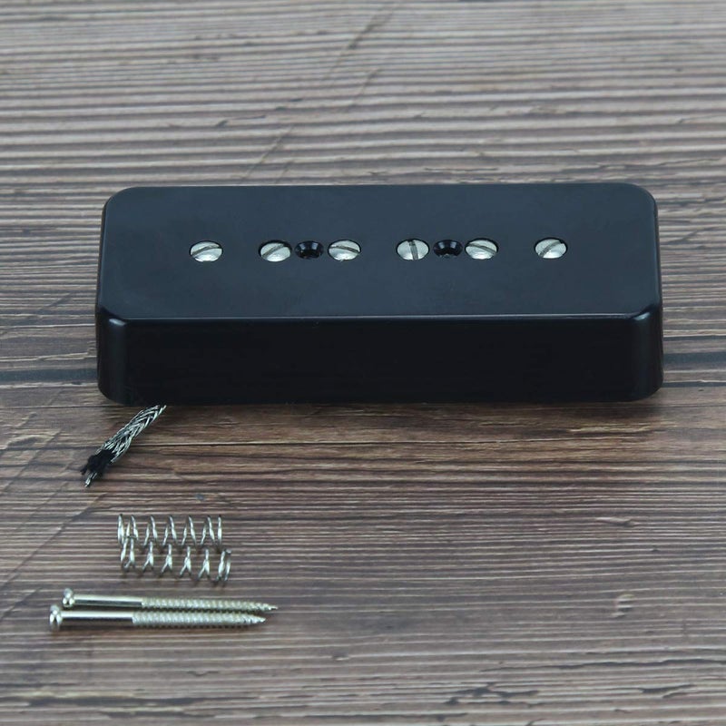 FLEOR Electric Guitar Neck Pickup Single Coil Pickup Black P90 Soap Bar Pickups - Alnico 5 - Image 5